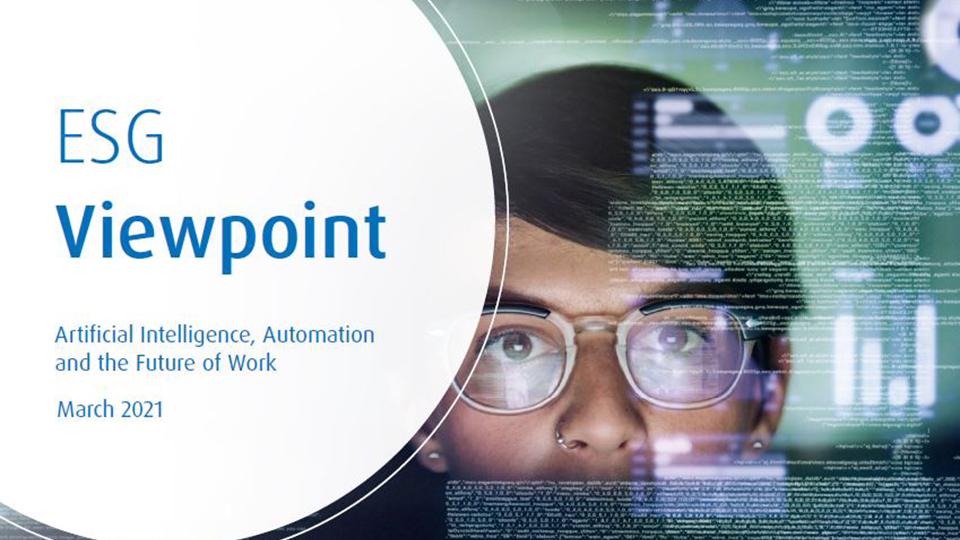 BMO GAM: ESG Viewpoint: Artificial Intelligence, Automation and the Future of Work