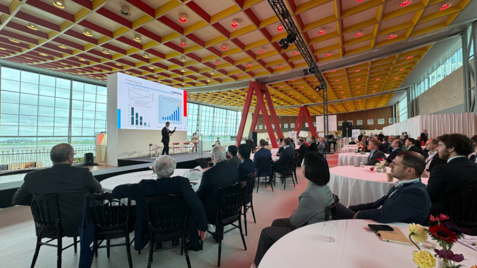 De 2024 Trends Investment Summit vond plaats in het Sky Hall conferentiecentrum op de luchthaven van Brussel.