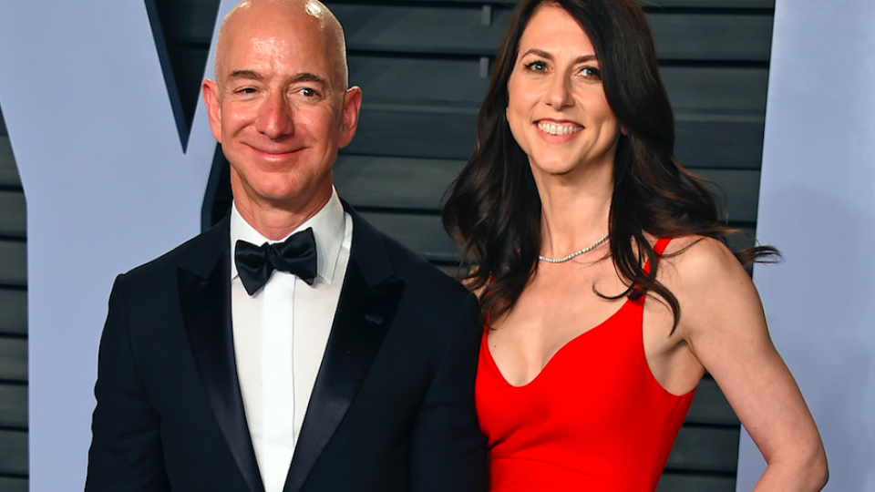 Jeff Bezos en ex-echtgenote MacKenzie 